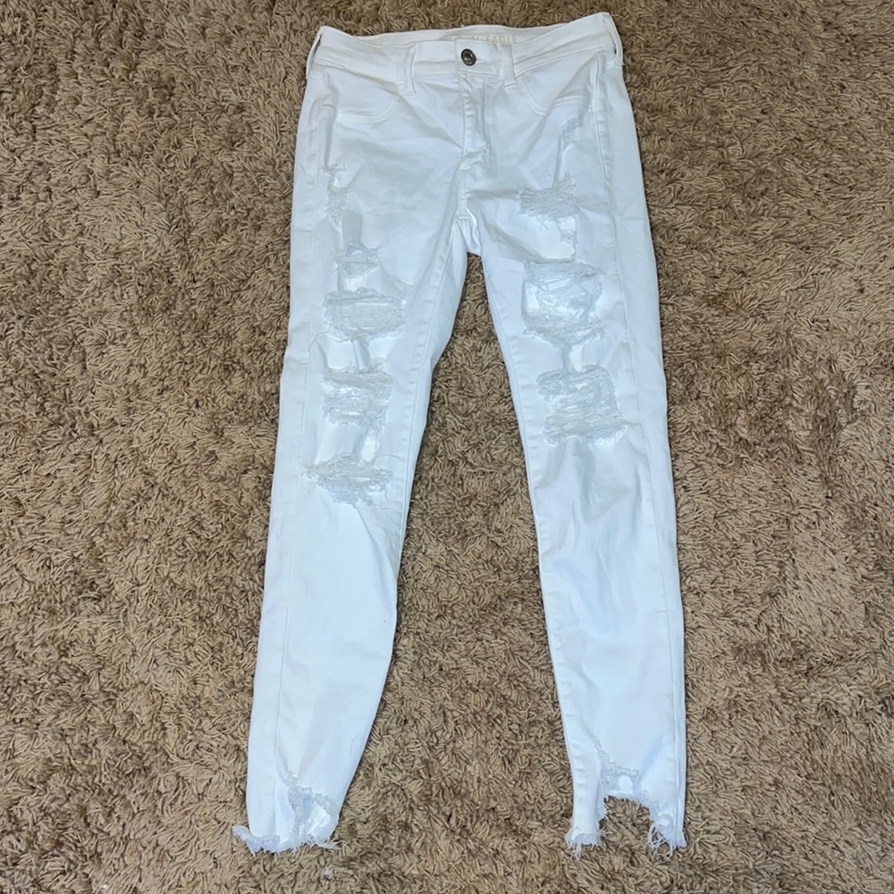 White American Eagle Strech Skinny Jeans